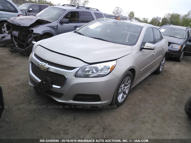 1G11C5SL5FF241325 - 2015 CHEVROLET MALIBU 1LT 金色 照片 2
