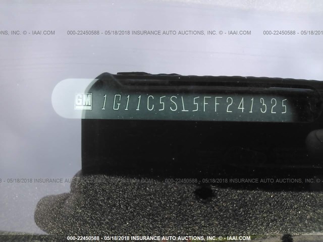 1G11C5SL5FF241325 - 2015 CHEVROLET MALIBU 1LT 金色 照片 9