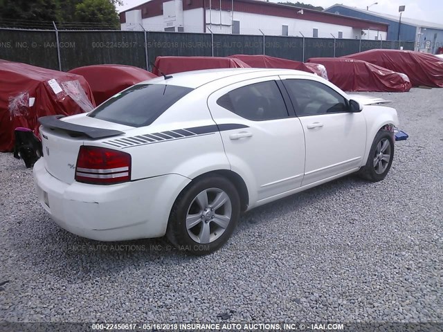 1B3LC76M48N665541 - 2008 DODGE AVENGER R/T WHITE photo 4