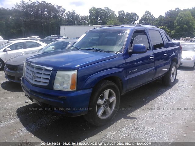 3GYEK63N23G174088 - 2003 CADILLAC ESCALADE EXT BLUE photo 2