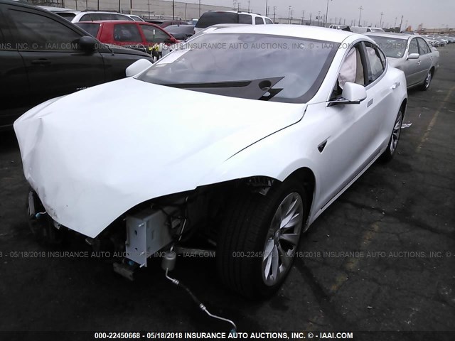5YJSA1E10GF155365 - 2016 TESLA MODEL S Սպիտակ լուսանկար 2