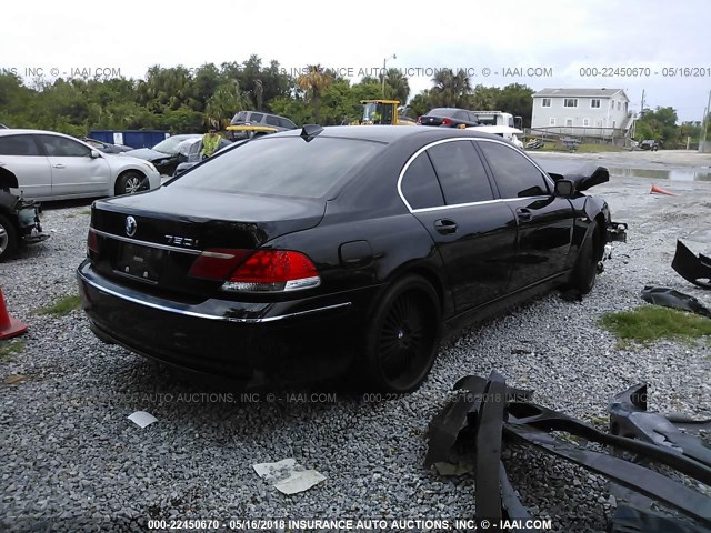 WBAHL83556DT01815 - 2006 BMW 750 I BLACK photo 4
