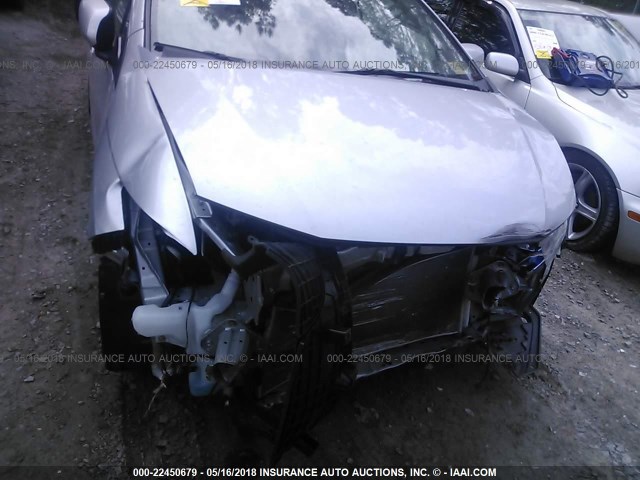 JHMZE2H71DS001222 - 2013 HONDA INSIGHT EX SILVER photo 6