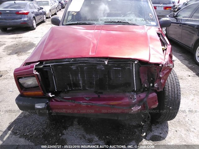 1J4FT68S3XL667240 - 1999 JEEP CHEROKEE SPORT/CLASSIC წითელი ფოტო 6
