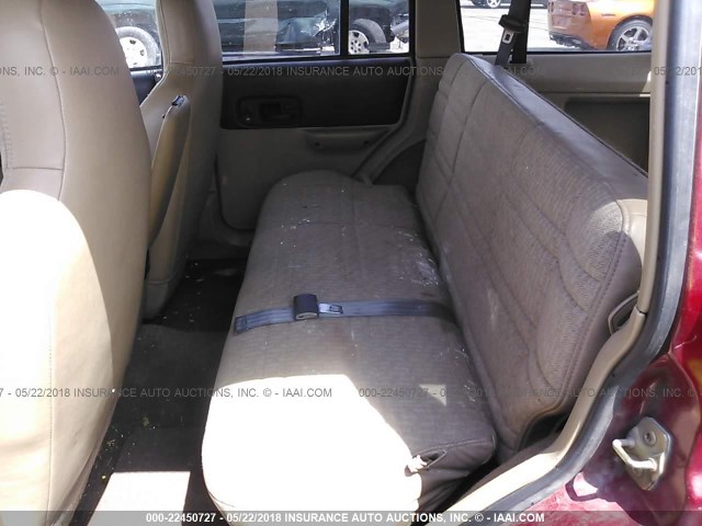 1J4FT68S3XL667240 - 1999 JEEP CHEROKEE SPORT/CLASSIC წითელი ფოტო 8