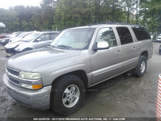 1GNFK16Z92J326965 - 2002 CHEVROLET SUBURBAN K1500 GRAY photo 2