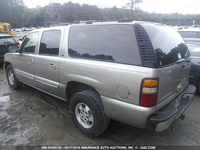 1GNFK16Z92J326965 - 2002 CHEVROLET SUBURBAN K1500 GRAY photo 3