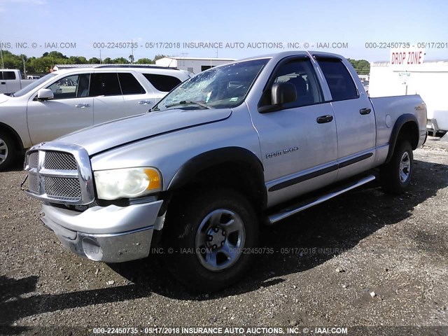 3D7HU18N22G156302 - 2002 DODGE RAM 1500 SILVER photo 2