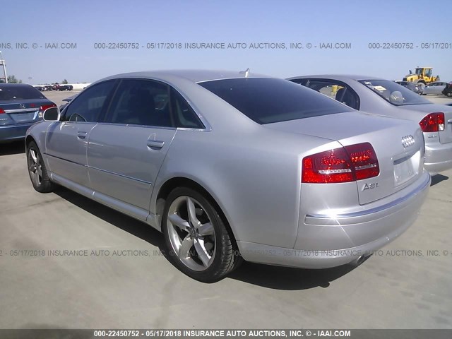 WAUMV94E78N003857 - 2008 AUDI A8 L QUATTRO SILVER photo 3