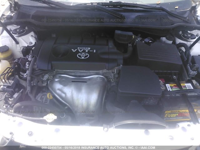 4T1BF3EK6AU558721 - 2010 TOYOTA CAMRY SE/LE/XLE 白色 照片 10