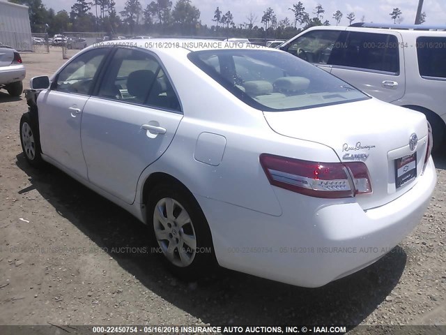 4T1BF3EK6AU558721 - 2010 TOYOTA CAMRY SE/LE/XLE 白色 照片 3