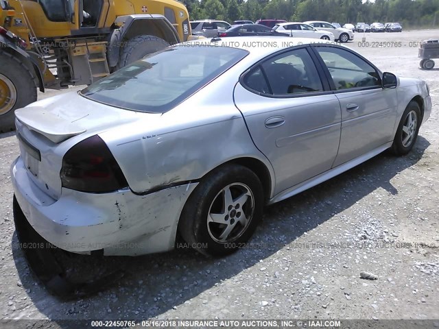 2G2WS522341161084 - 2004 PONTIAC GRAND PRIX GT2 ვერცხლისფერი ფოტო 4