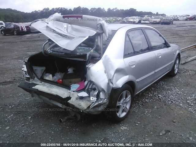 JM1BJ225731149420 - 2003 MAZDA PROTEGE DX/LX/ES SILVER photo 4