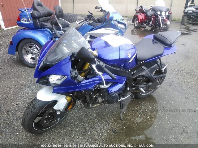 JYARJ16E7DA028645 - 2013 YAMAHA YZFR6 BLUE photo 2