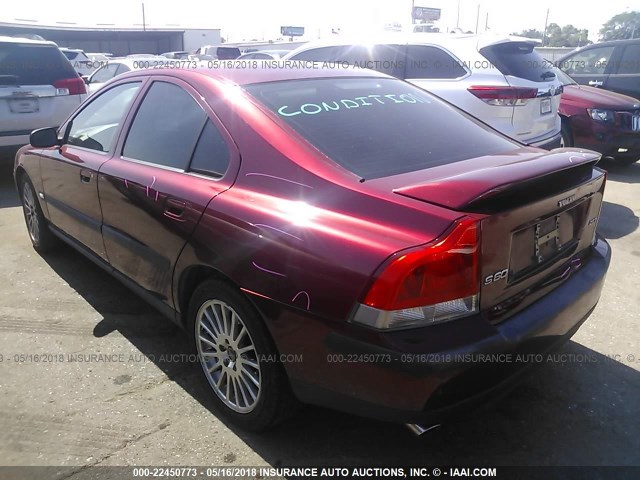YV1RS59V342330300 - 2004 VOLVO S60 2.5T RED photo 3
