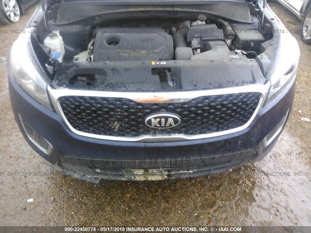 5XYPG4A32HG292914 - 2017 KIA SORENTO LX/L BLUE photo 10