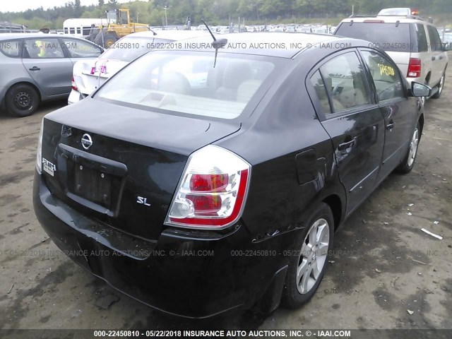 3N1AB61EX8L627415 - 2008 NISSAN SENTRA 2.0/2.0S/2.0SL BLACK photo 4