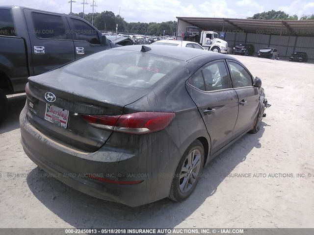 5NPD84LF2JH263886 - 2018 HYUNDAI ELANTRA SEL/VALUE/LIMITED BLACK photo 4