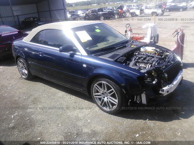 WAUAF48H89K008124 - 2009 AUDI A4 2.0T CABRIOLET 蓝色 照片 1