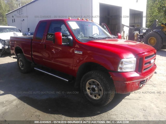 1FTSX21556ED63299 - 2006 FORD F250 SUPER DUTY RED photo 1