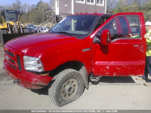 1FTSX21556ED63299 - 2006 FORD F250 SUPER DUTY RED photo 6