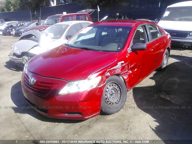 4T1BE46K69U323285 - 2009 TOYOTA CAMRY SE/LE/XLE RED photo 2