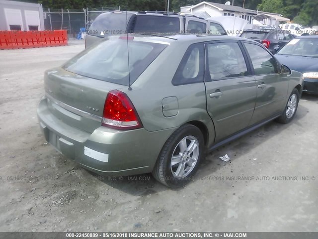 1G1ZT62815F101288 - 2005 CHEVROLET MALIBU MAXX LS 绿色 照片 4