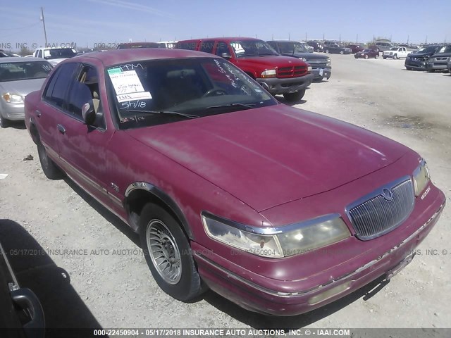 2MELM74W0VX675363 - 1997 MERCURY GRAND MARQUIS GS RED photo 1