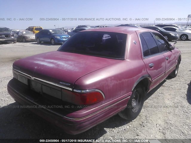 2MELM74W0VX675363 - 1997 MERCURY GRAND MARQUIS GS RED photo 4