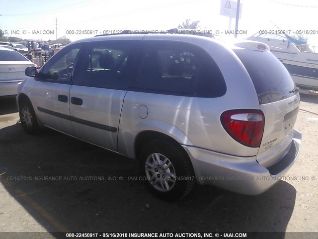 1D4GP24R77B153149 - 2007 DODGE GRAND CARAVAN SE SILVER photo 3