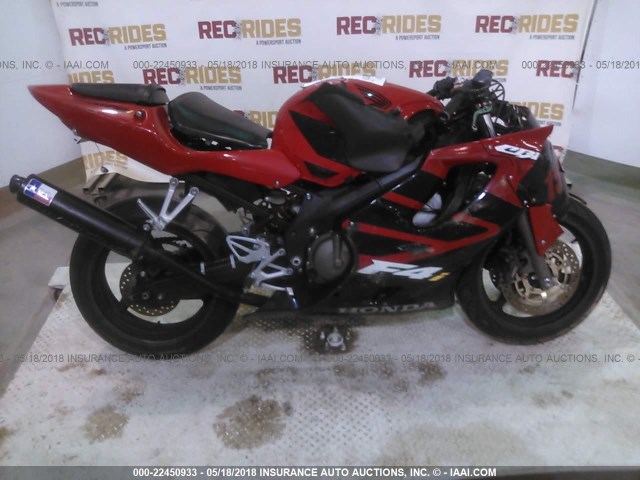 JH2PC35052M303830 - 2002 HONDA CBR600 F4 RED photo 5