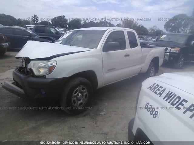 5TFTX4CN9DX025533 - 2013 TOYOTA TACOMA ACCESS CAB Weiß Foto 2