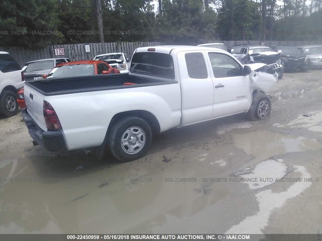 5TFTX4CN9DX025533 - 2013 TOYOTA TACOMA ACCESS CAB Weiß Foto 4