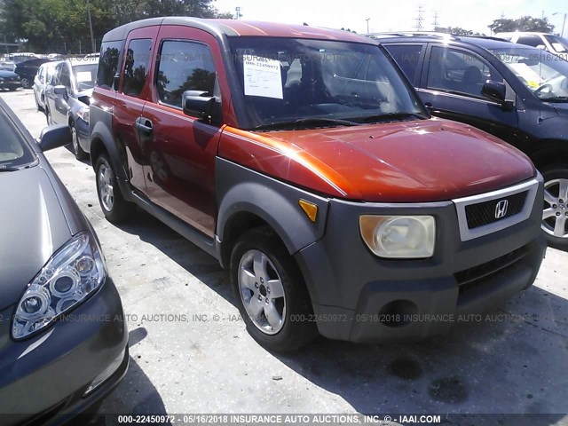 5J6YH285X3L031650 - 2003 HONDA ELEMENT EX ORANGE photo 1