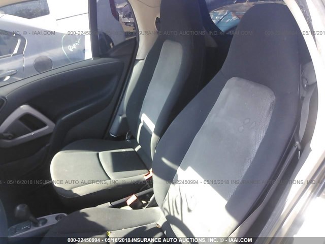 WMEEJ3BA3DK670356 - 2013 SMART FORTWO PURE/PASSION WHITE photo 8