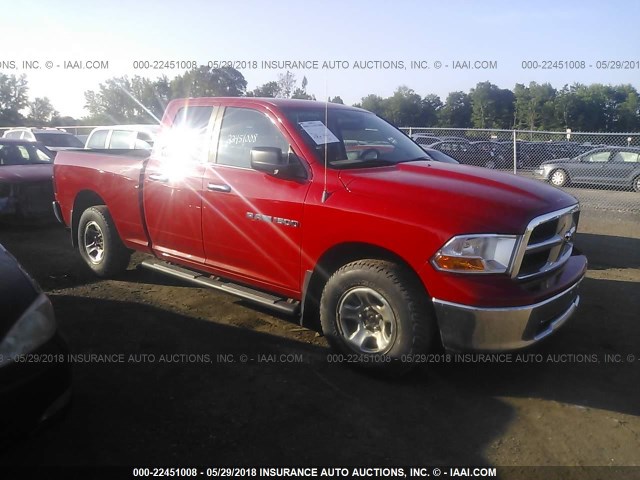 1D7RV1GP3BS549321 - 2011 DODGE RAM 1500 RED photo 1