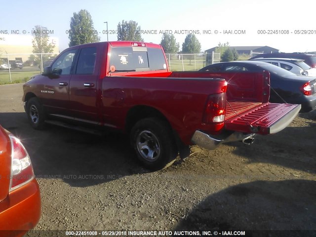 1D7RV1GP3BS549321 - 2011 DODGE RAM 1500 RED photo 3