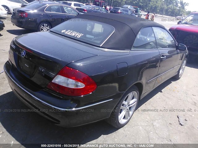 WDBTK56G47F229828 - 2007 MERCEDES-BENZ CLK 350 BLACK photo 4