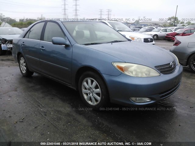4T1BE30K13U757365 - 2003 TOYOTA CAMRY LE/XLE/SE ლურჯი ფოტო 1