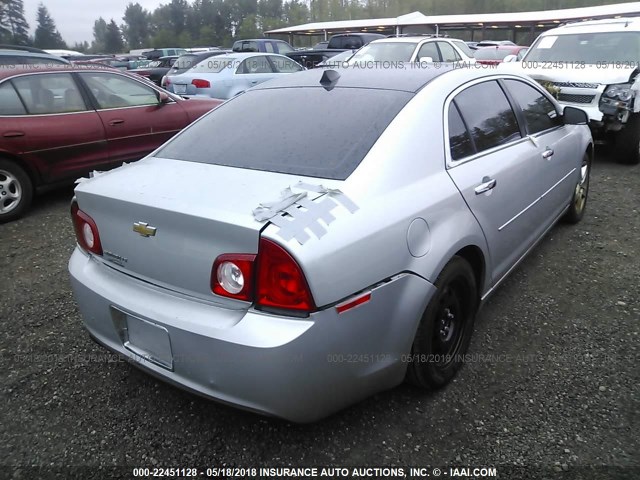 1G1ZC5E01CF366466 - 2012 CHEVROLET MALIBU 1LT 银色 照片 4