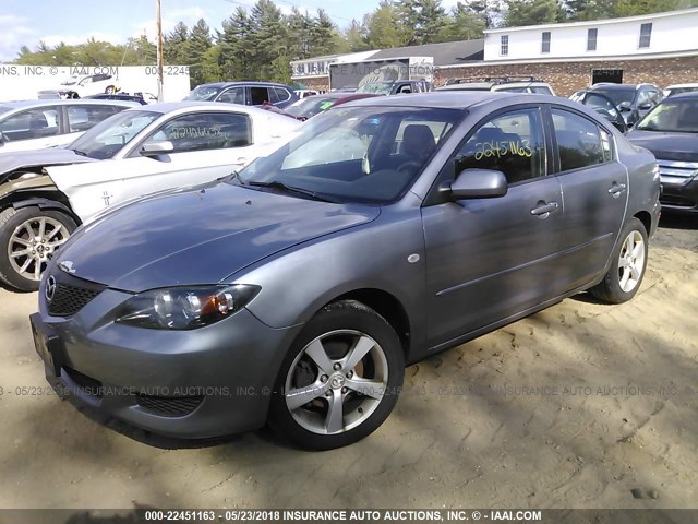 JM1BK12F551330213 - 2005 MAZDA 3 I GRAY photo 2