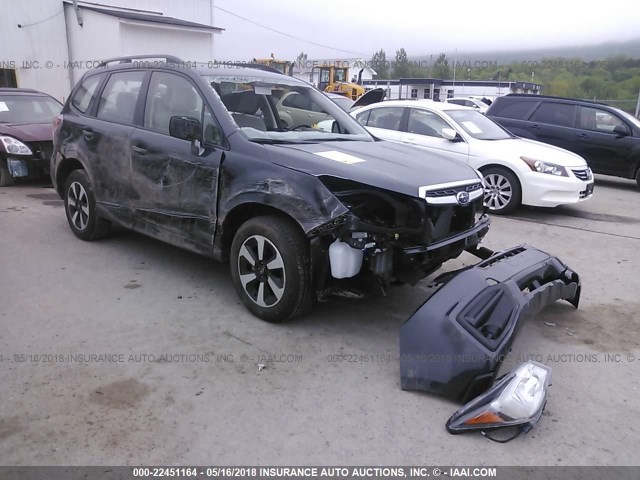 JF2SJABC9JH463312 - 2018 SUBARU FORESTER 2.5I GRAY photo 1