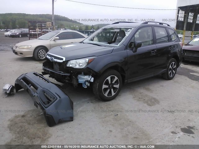 JF2SJABC9JH463312 - 2018 SUBARU FORESTER 2.5I GRAY photo 2