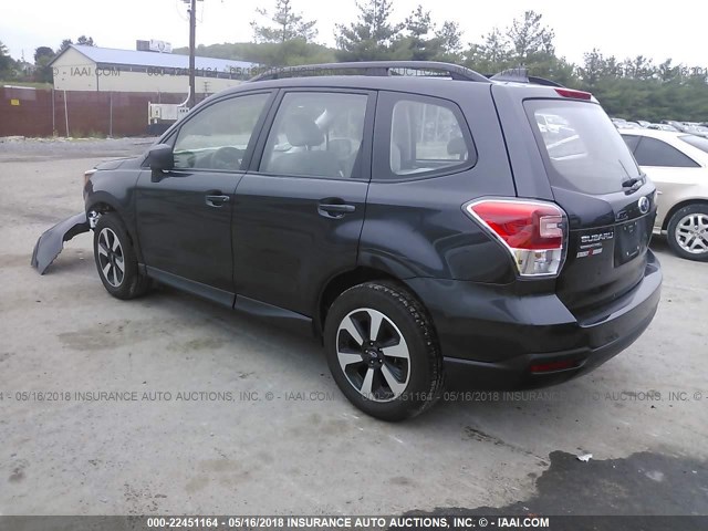 JF2SJABC9JH463312 - 2018 SUBARU FORESTER 2.5I GRAY photo 3