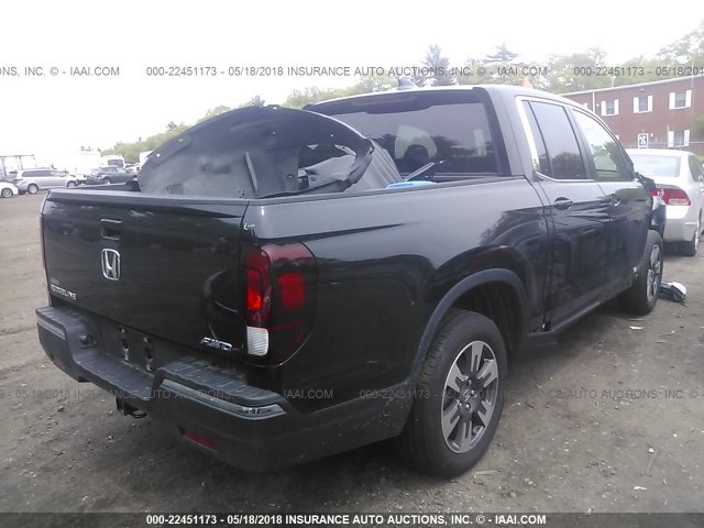 5FPYK3F62HB024086 - 2017 HONDA RIDGELINE RTL BLACK photo 4