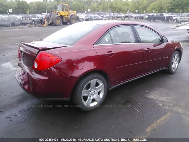 1G2ZG57BX94145595 - 2009 PONTIAC G6 RED photo 4