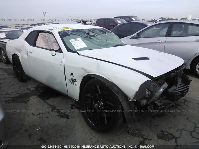 2C3CDZFJ9FH736921 - 2015 DODGE CHALLENGER R/T SCAT PACK WHITE photo 1