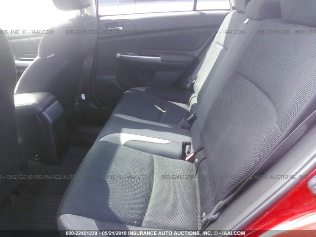 JF2GPABC3G8292781 - 2016 SUBARU CROSSTREK PREMIUM წითელი ფოტო 8