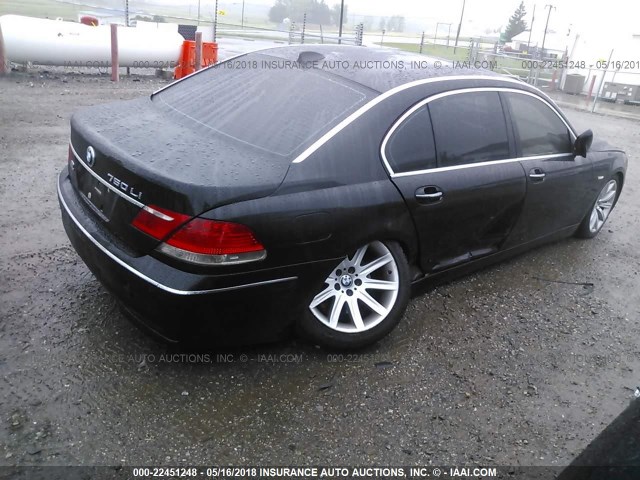 WBAHN83517DT69007 - 2007 BMW 750 BLACK photo 4