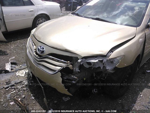 4T1BF3EK7AU031299 - 2010 TOYOTA CAMRY SE/LE/XLE 金色 照片 6